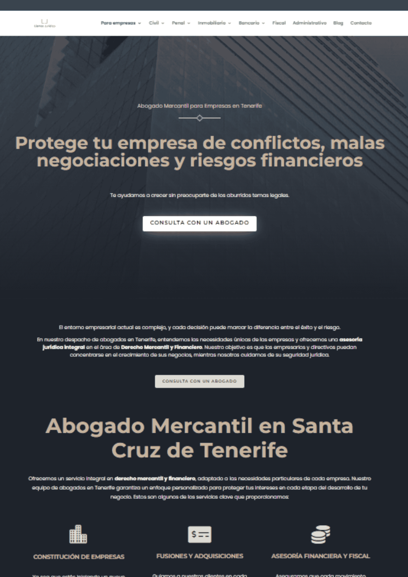 desarrollo web para abogados en tenerife como llamasjuridico