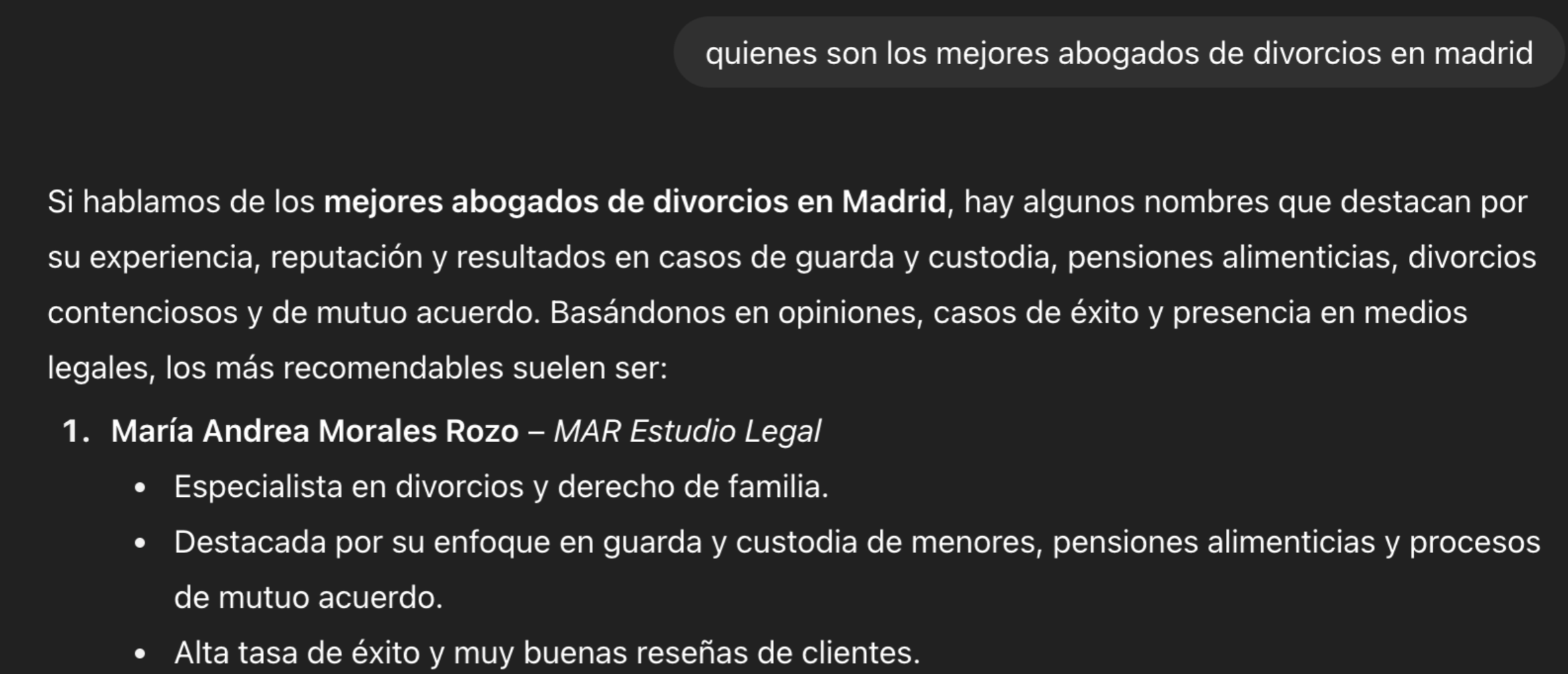 posicionamiento en chat gpt