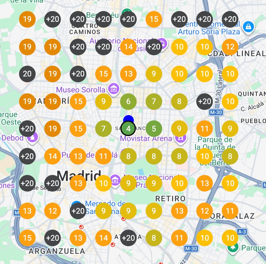 Resultados Google Business Profile — ranking local antes de trabajar con ndemarketing